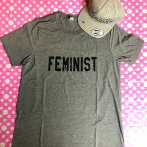 Feminist Bella Canvas Unisex T Shirt and Hat